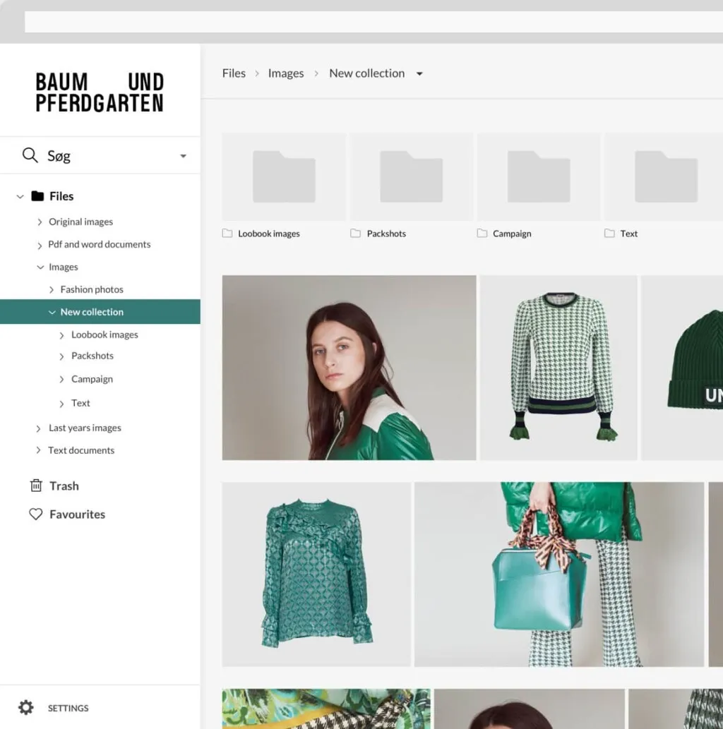 Kontainer - Digital Asset Management - Baum und Pferdgarten Kontainer - Digital Asset Management system