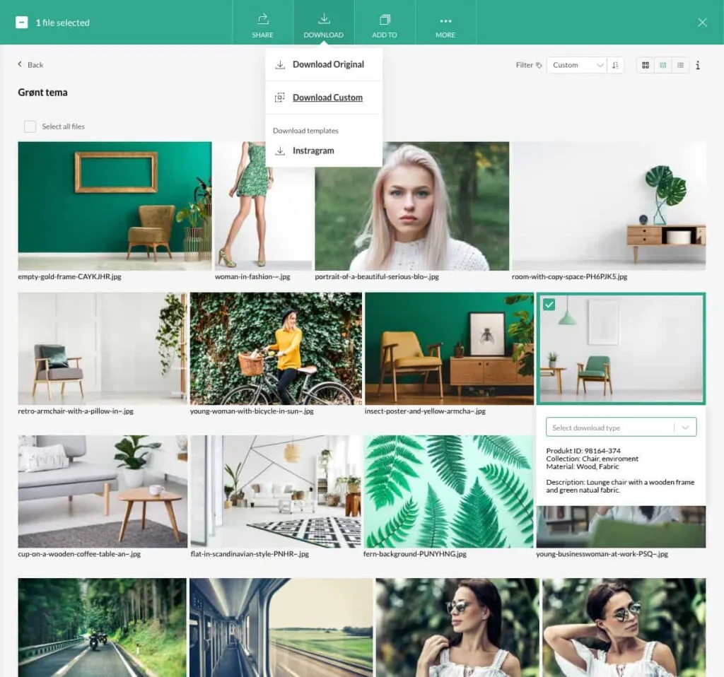 Moderne og brugervenligt imagebank alternativ til dropbox Moderne og brugervenligt imagebank alternativ til dropbox