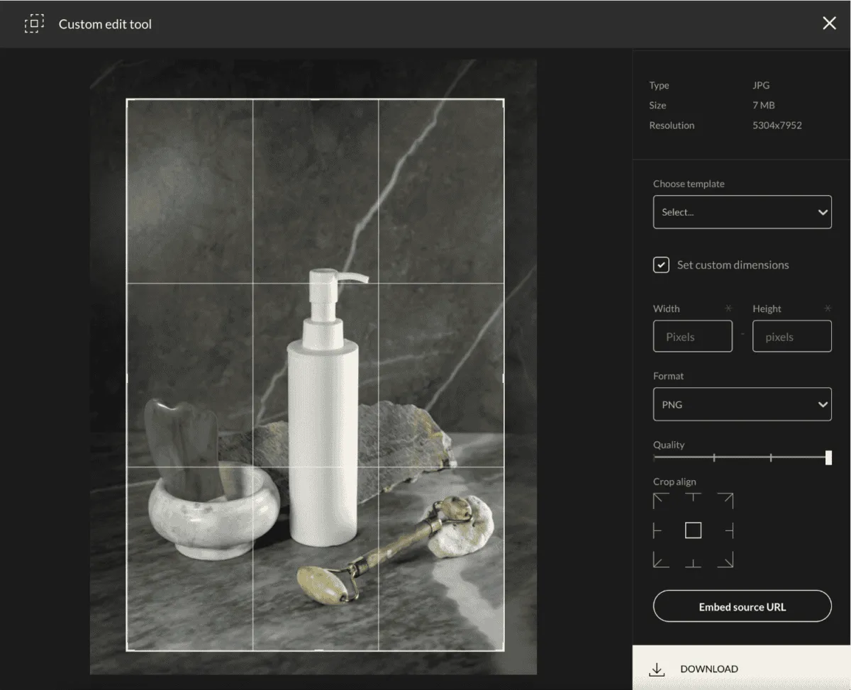 Rediger billeder i Kontainer DAM System (Digital Asset Management)