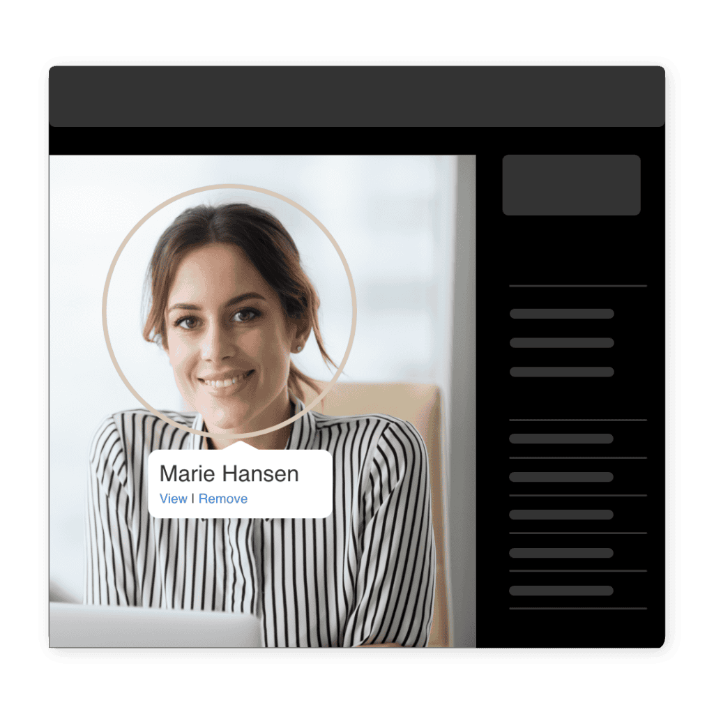 Ansigtsscanning AI i Kontainer 