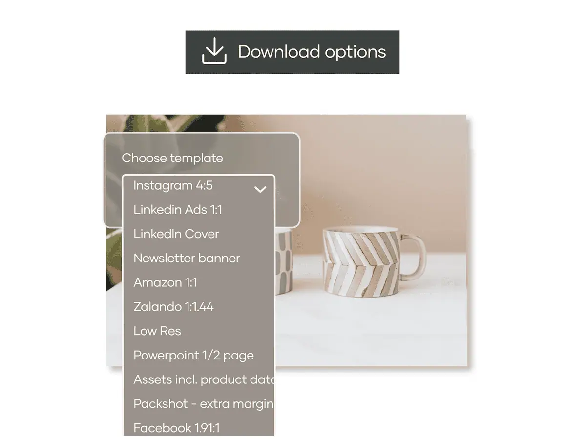 Download skabeloner til eksport af Market place formater