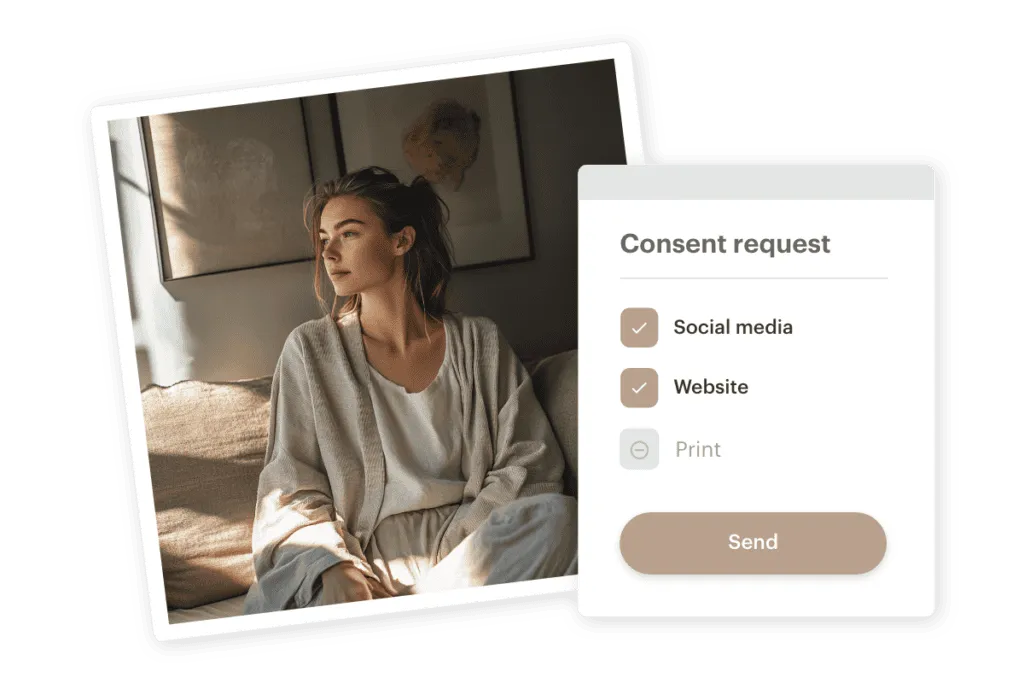 Consent tool for handling digital consents in DAM