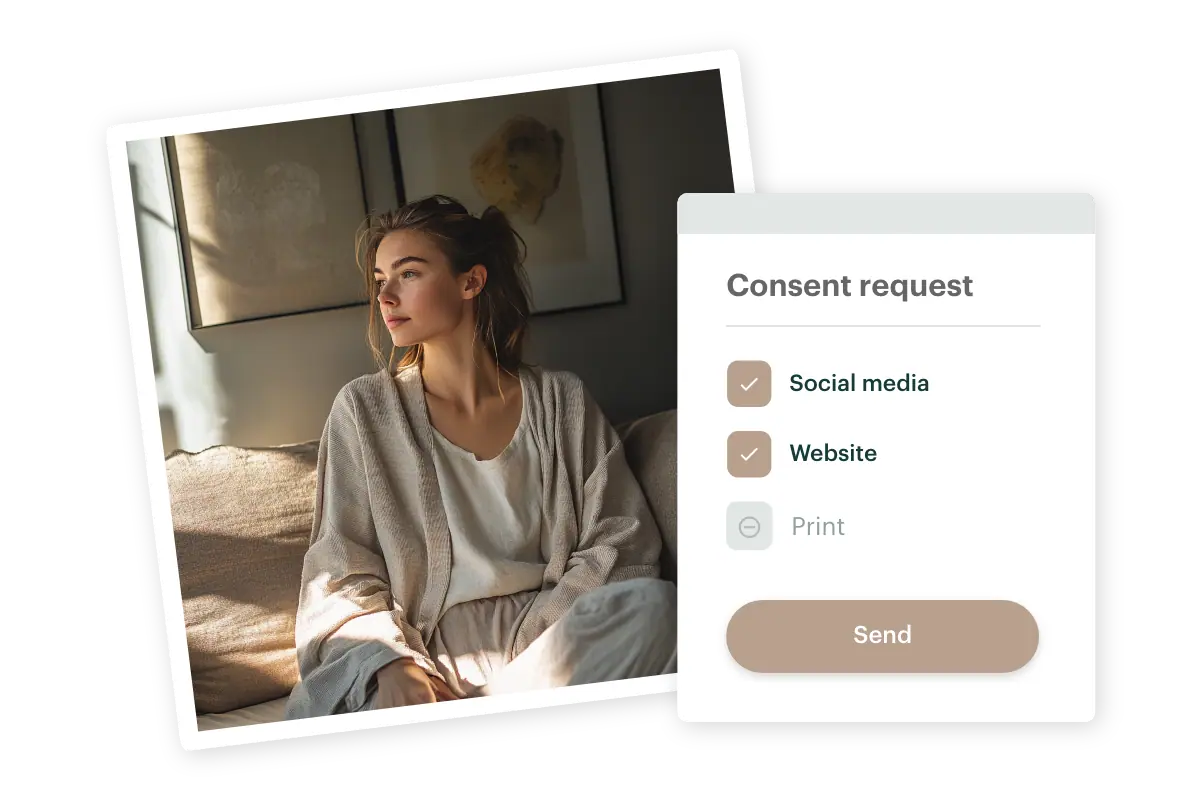 Consent tool for handling digital consents in DAM