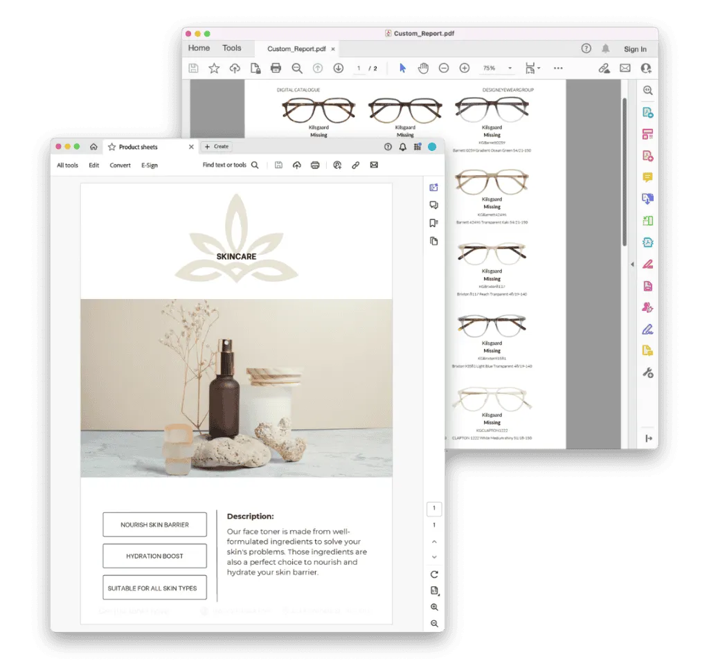 Image bank and brand portal export formats