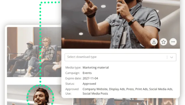 It's very user-friendly in the media library for public organizations