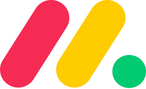 Monday.com logo showcasing integration to Kontainer DAM and PIM