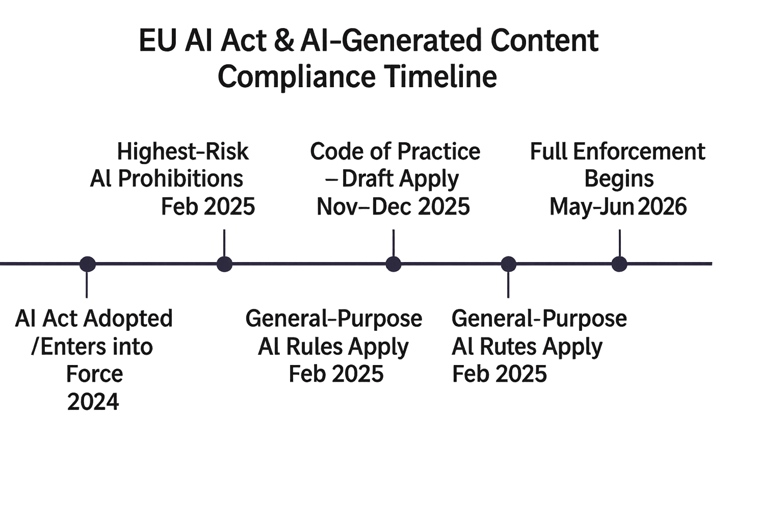 EU AI watermarking tagging timeline