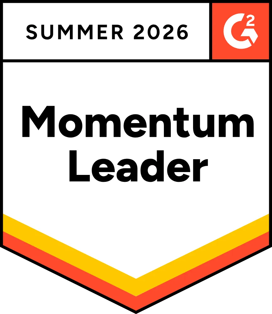 G2 Summer 2026 Momentum Leader badge
