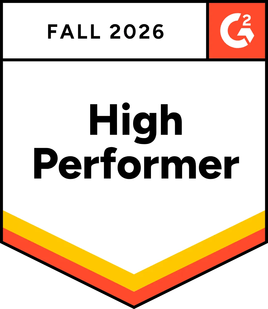 G2 Fall 2026 High Performer-badge for e-commerce